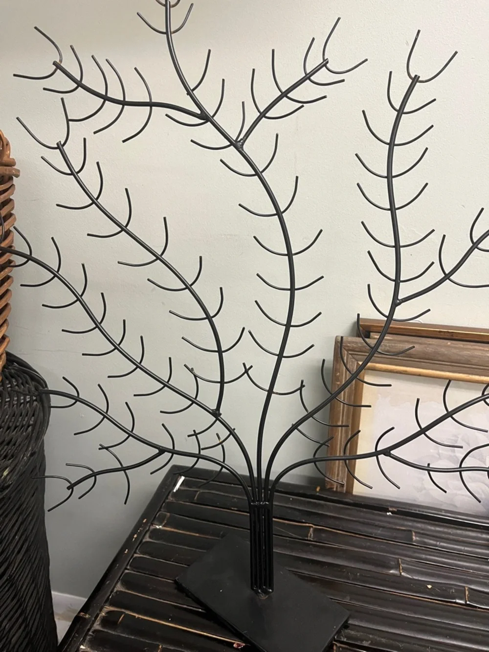 Decorative Black Metal Tree Wall Decor - Unbranded